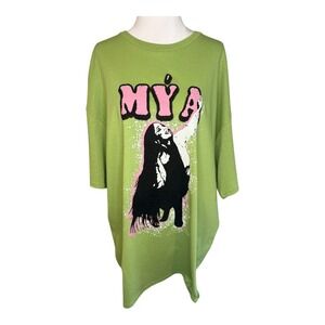 NEW‎ MYA Graphic T-Shirt Nordstrom Exclusive Green Kiwi 2XL NWT